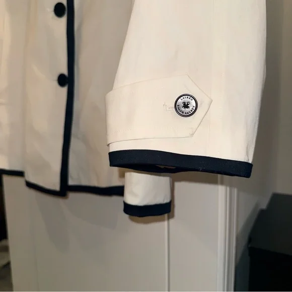 Lauren Ralph Lauren White Professional Jacket with Black Trim - Picture 3 of 8